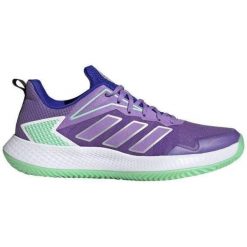 Buty sportowe adidas Defiant Speed Clay fioletowe damskie. Fioletowe obuwie sportowe damskie Adidas, bez wzorów, z materiału, bez zapięcia. W wyprzedaży za 462.60 zł.