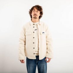 Second Life - Ciepła kurtka skaterska z kolekcji Roos Zwetsloot,... - Stan Dobry. Białe kurtki męskie Decathlon, l, bez wzorów, z bawełny, bez kaptura. Za 63.99 zł.