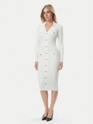 Marciano Guess Sukienka dzianinowa G6BK33 Z1636 Biały Slim Fit. Białe sukienki damskie Marciano Guess, z aplikacjami, z dzianiny, bez kołnierzyka, bez ramiączek. Za 1,089.00 zł.