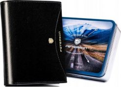 Peterson Skórzany męski portfel Peterson PTN 324.01 NoSize. Portfele męskie Peterson, bez wzorów. Za 194.14 zł.