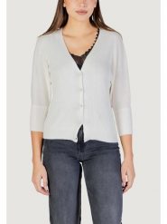 Morgan Kardigan 251-MBATSI Écru Slim Fit. Kardigany damskie Morgan, xl, bez wzorów, z syntetyku, bez kołnierzyka. Za 209.99 zł.