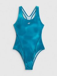 4F Kostium kąpielowy jednoczęściowy damski - turkusowy XXL. Niebieskie szorty damskie 4F, bez wzorów, z dresówki, sportowe. Za 149.99 zł.