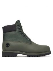 Timberland Trapery Premium TB0A6EASEXS1 Zielony. Zielone buty zimowe męskie Timberland, bez wzorów, z nubiku, bez obcasa, bez zapięcia. Za 849.99 zł.