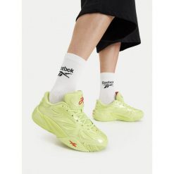 Buty do koszykówki Reebok. Zielone buty sportowe męskie Reebok, bez wzorów, bez zapięcia, do koszykówki. Za 529.99 zł.