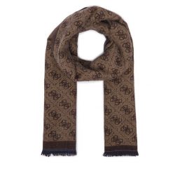 Szalik Guess. Brązowe szaliki damskie Guess, z aplikacjami. Za 234.99 zł.
