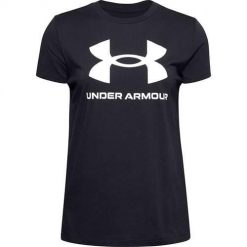 Koszulka sportowa damska Under Armour Live Sportstyle Graphic SS. Białe koszulki sportowe damskie Under Armour, s, bez wzorów, bez ramiączek, na fitness i siłownię. Za 252.00 zł.