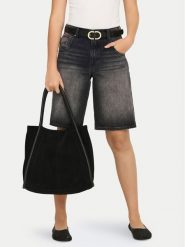 ONLY Szorty jeansowe Mate Reg 15340976 Czarny Regular Fit. Czarne szorty damskie ONLY, bez wzorów, z bawełny. Za 189.99 zł.