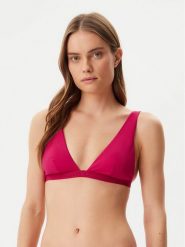 Tommy Hilfiger Góra od bikini UW0UW05802 Różowy. Czerwone bikini Tommy Hilfiger, bez wzorów, z syntetyku. Za 149.99 zł.