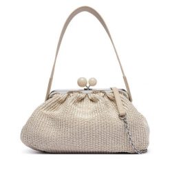Torebka Weekend Max Mara. Brązowe torebki wizytowe damskie Weekend Max Mara, bez wzorów, bez dodatków. Za 1,579.00 zł.