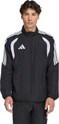 Adidas Bluza męska adidas Tiro 26 League Presentation czarna JZ9049 S. Czarne bluzy męskie Adidas, m, bez wzorów, bez ramiączek, bez kaptura. Za 214.69 zł.