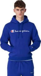Champion Bluza męska Champion Hooded niebieska 220253 BS008 M. Niebieskie bluzy męskie Champion, m, bez wzorów, bez kaptura. Za 223.98 zł.