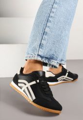 Czarne Sneakersy Typu Klasyczne Tenisówki Zdobione Przeszyciami Zardiva. Czarne trampki i tenisówki damskie Renee, z aplikacjami, z jeansu, bez zapięcia. Za 69.99 zł.