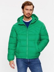 United Colors Of Benetton Kurtka zimowa 2NIWUN038 Zielony Regular Fit. Zielone kurtki męskie United Colors Of Benetton, na zimę, m, bez wzorów, z syntetyku, bez kaptura. Za 1,139.00 zł.
