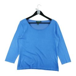 Second life - Damski niebieski sweter - Jak nowy. Niebieskie swetry nierozpinane damskie Ralph Lauren, bez wzorów, sportowe, bez kołnierzyka, bez ramiączek. Za 114.98 zł.