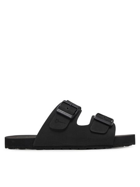 Manebi Klapki K 1.0 ER Czarny. Czarne klapki damskie Manebi, bez wzorów, z syntetyku, bez obcasa, bez zapięcia. Za 339.99 zł.