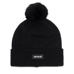 Czapka Sprandi. Czarne czapki damskie Sprandi, na zimę, bez wzorów. Za 49.99 zł.