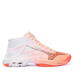 Buty halowe Mizuno. Pomarańczowe buty sportowe męskie Mizuno, bez wzorów, bez zapięcia, mizuno wave. Za 709.99 zł.