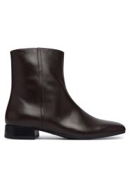 Vagabond Shoemakers Botki Mona 5955-001-35 Brązowy ciemny. Brązowe botki damskie Vagabond Shoemakers, bez wzorów, ze skóry, bez obcasa, na płaskiej podeszwie, bez zapięcia. Za 649.99 zł.