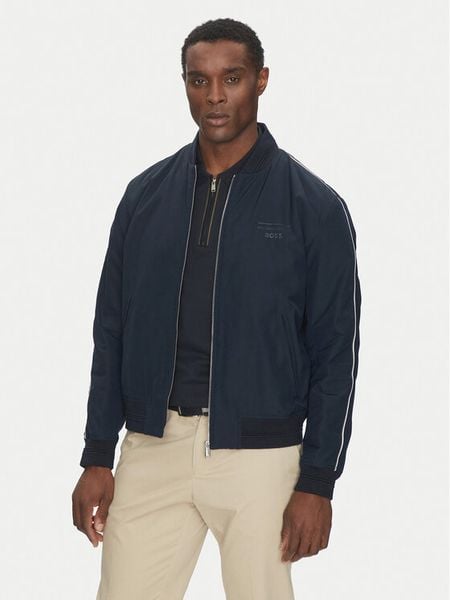 BOSS Kurtka bomber Coltar_PS 50532471 Granatowy Regular Fit. Niebieskie kurtki męskie Boss, m, bez wzorów, z syntetyku, bez kaptura. Za 1,099.00 zł.