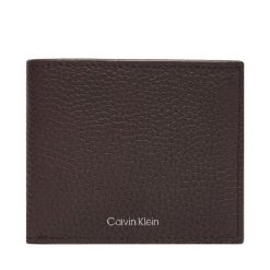 Portfel Calvin Klein. Brązowe portfele męskie Calvin Klein, bez wzorów. Za 329.99 zł.