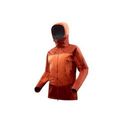 Kurtka wodoodporna trekkingowa TREK500 męska. Brązowe kurtki męskie FORCLAZ, m, bez wzorów, z elastanu, bez kaptura. Za 499.99 zł.