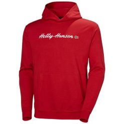Bluza Helly Hansen Core Graphic. Czerwone bluzy męskie Helly Hansen, m, bez wzorów, bez ramiączek, bez kaptura. Za 368.00 zł.