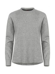 Clique Miami PRO Roundneck Women bluza damska z bawełny i recyklingu – Grey. Szare bluzy damskie CLIQUE, l, bez wzorów, z bawełny, bez ramiączek, bez kaptura. Za 189.24 zł.