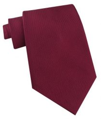 Jedwabny Krawat Męski - His Story - Jednokolorowy, Bordowy. Czerwone krawaty i muchy His Story, bez wzorów, z jedwabiu, eleganckie. Za 115.00 zł.