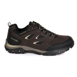 Buty trekkingowe męskie Holcombe IEP Low Regatta. Brązowe trekkingi męskie Regatta, bez zapięcia. Za 229.00 zł.