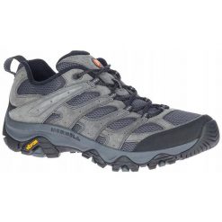 Buty trekkingowe dla mężczyzn Merrel Moab 3. Szare buty zimowe męskie Merrell, bez zapięcia. Za 526.70 zł.