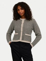 Kaffe Kardigan Ellery 10509031 Beżowy Regular Fit. Brązowe kardigany damskie Kaffe, xl, bez wzorów, z syntetyku, bez kołnierzyka. Za 239.99 zł.