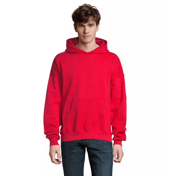 Bluza z kapturem Sol's Connor. Niebieskie bluzy damskie SOL'S, s, bez wzorów, z bawełny, bez ramiączek, z kapturem. Za 247.50 zł.