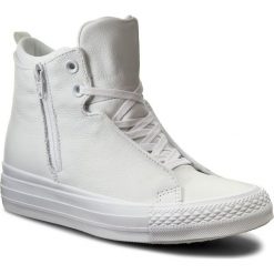 Trampki CONVERSE - Ctas Selene Monochrome Leather 553327C White/White/White. Białe trampki i tenisówki damskie Converse, bez wzorów, z gumy, bez zapięcia. W wyprzedaży za 299.00 zł.