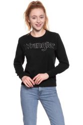 BLUZA WRANGLER DAMSKA CREW SWEAT BLACK W6079HY01 112130449. Czarne bluzy damskie Wrangler, xs, bez wzorów, z bawełny, bez ramiączek, bez kaptura. W wyprzedaży za 69.99 zł.