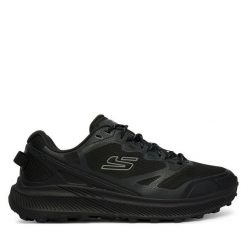 Trekkingi Skechers. Czarne buty zimowe męskie Skechers, bez wzorów, bez obcasa, bez zapięcia. Za 479.99 zł.