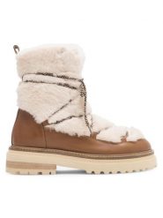 Badura Śniegowce STARK-02W4-013 Brązowy. Brązowe śniegowce damskie Badura, z materiału, bez zapięcia. Za 349.99 zł.