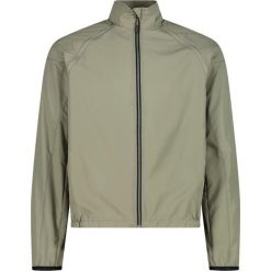 Kurtka wiatrówka z odpinanymi rękawami CMP. Zielone kurtki męskie CMP, bez wzorów, z materiału, z kapturem. Za 349.99 zł.