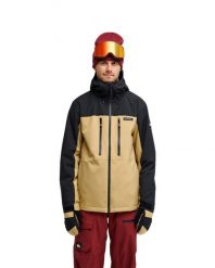 Kurtka śniegowa techniczna dla Mężczyzn SYCAMORE 20K Beżowy. Brązowe kurtki męskie Quiksilver, m, bez wzorów, z materiału, bez kaptura. Za 1,079.99 zł.