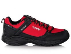 Buty męskie sportowe trekkingowe DK PREDATOR LOW RED. Czarne trekkingi męskie DK, z materiału, bez zapięcia. Za 159.00 zł.