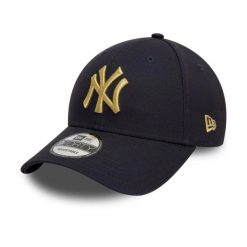 Czapka z daszkiem New Era 9FORTY New York Yankees Metallic 60595195. Czarne czapki damskie New Era, bez wzorów. Za 119.99 zł.