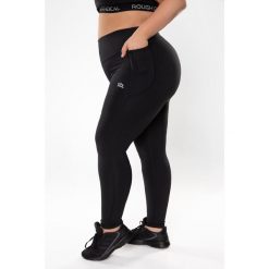 Legginsy fitness damskie Rough Radical Optimal Plus size. Czarne legginsy damskie ROUGH RADICAL, bez wzorów. Za 169.90 zł.