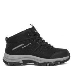 Trekkingi Skechers. Czarne obuwie trekkingowe damskie Skechers, bez zapięcia. Za 479.99 zł.