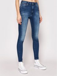 Tommy Jeans Jeansy Sylvia DW0DW09215 Niebieski Super Skinny Fit. Niebieskie jeansy damskie Tommy Jeans, bez wzorów, z bawełny. Za 279.99 zł.