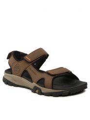 Timberland Sandały Lincoln Peak Strap Sandal TB0A5T489681 Brązowy. Brązowe sandały męskie Timberland, bez wzorów, ze skóry, bez zapięcia. Za 309.99 zł.