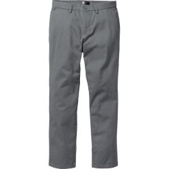 Spodnie chino Regular Fit Straight bonprix dymny szary. Szare eleganckie spodnie męskie bonprix, bez wzorów, klasyczne. Za 89.99 zł.