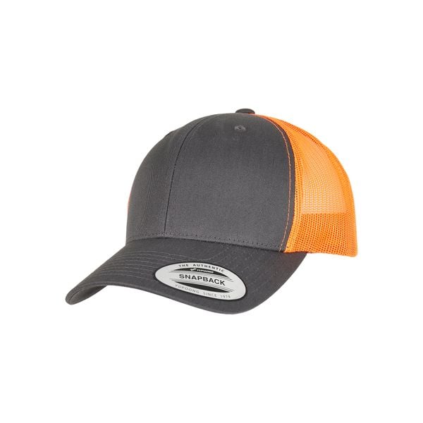 Czapka Flexfit retro bicolore. Brązowe czapki damskie FLEXFIT, bez wzorów, z tkaniny, klasyczne. Za 53.90 zł.