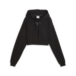 Damska gruba bluza z kapturem PUMA x HYROX PUMA. Czarne bluzy damskie Puma, xl, bez wzorów, z bawełny, klasyczne, bez ramiączek, z kapturem. Za 329.00 zł.