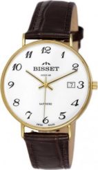 Zegarek Bisset ZEGAREK MĘSKI BISSET BSYF24 - ZŁOTA KOPERTA 14K (zb091b). Żółte zegarki męskie Bisset, bez wzorów, złote. Za 5,865.00 zł.