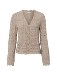 Marie Lund Kardigan Kobiety Bawełna brązowy, XS. Brązowe kardigany damskie Marie Lund, xs, bez wzorów, z bawełny, eleganckie, bez kołnierzyka. Za 179.95 zł.