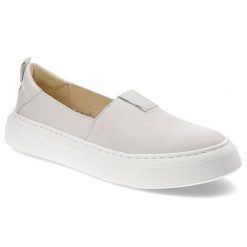 Białe Półbuty Wasak Modne Obuwie Damskie. Białe półbuty damskie Wasak, bez wzorów, ze skóry, bez obcasa, na płaskiej podeszwie, bez zapięcia. Za 263.99 zł.
